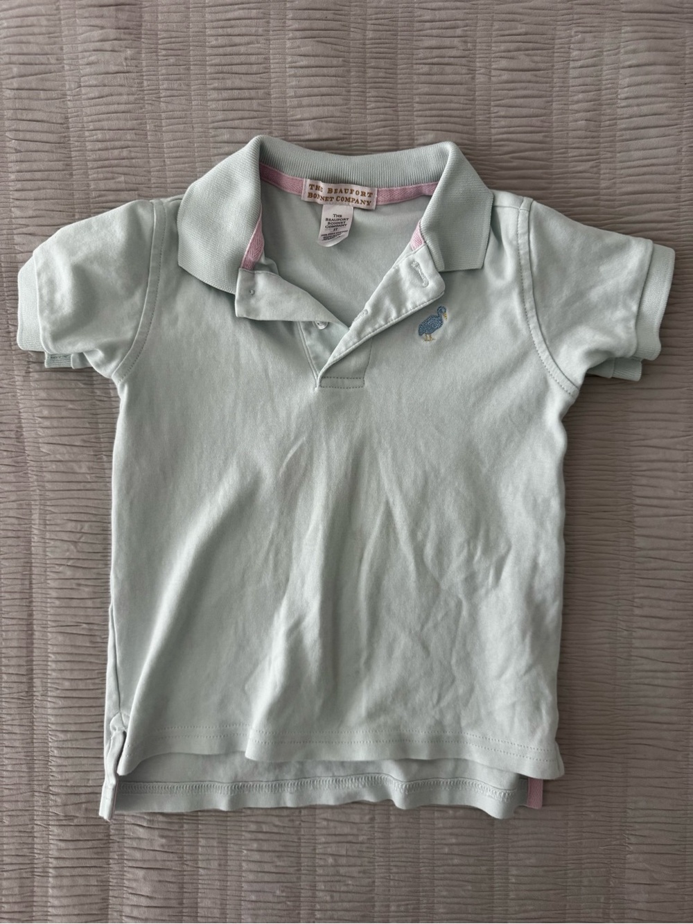 The Beaufort Bonnet Company Prim & Proper Polo Light Blue | Size 3T